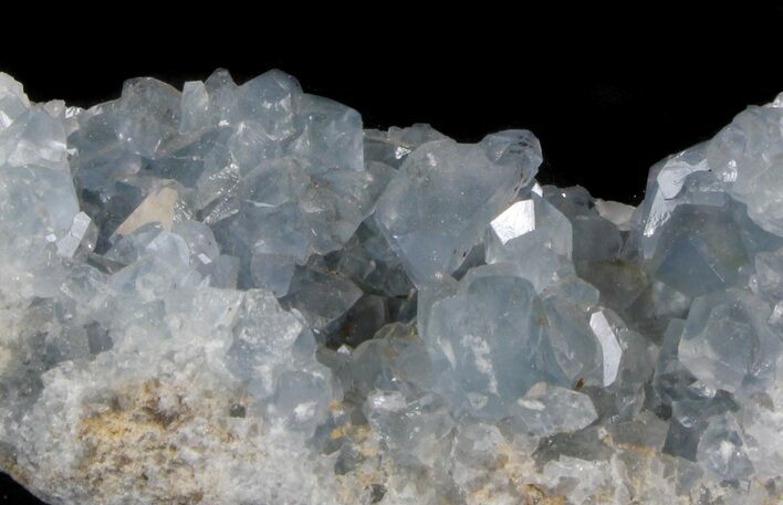 Celestine (Celestite) Crystal Cluster - Icy Blue Crystals #37095